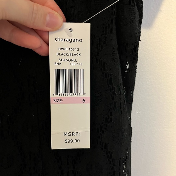 Black Lace Dress size 6 - Picture 7 of 7